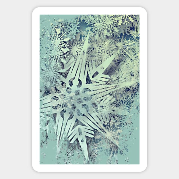 sea of flakes Sticker by augenWerk